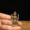 Статуя Будды Брахма Миниатюрная статуя Будды Металлическая статуя Украшение Статуя Будды 5.5см (Будда из латуни/расписанный) [DFJLWKE]