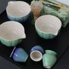 Japanese Style Ceramic Matcha Making Set BespritGift Song Dynasty Tea Whisking Tools Bamboo Whisk&Scoop Matcha Kit Gift Box