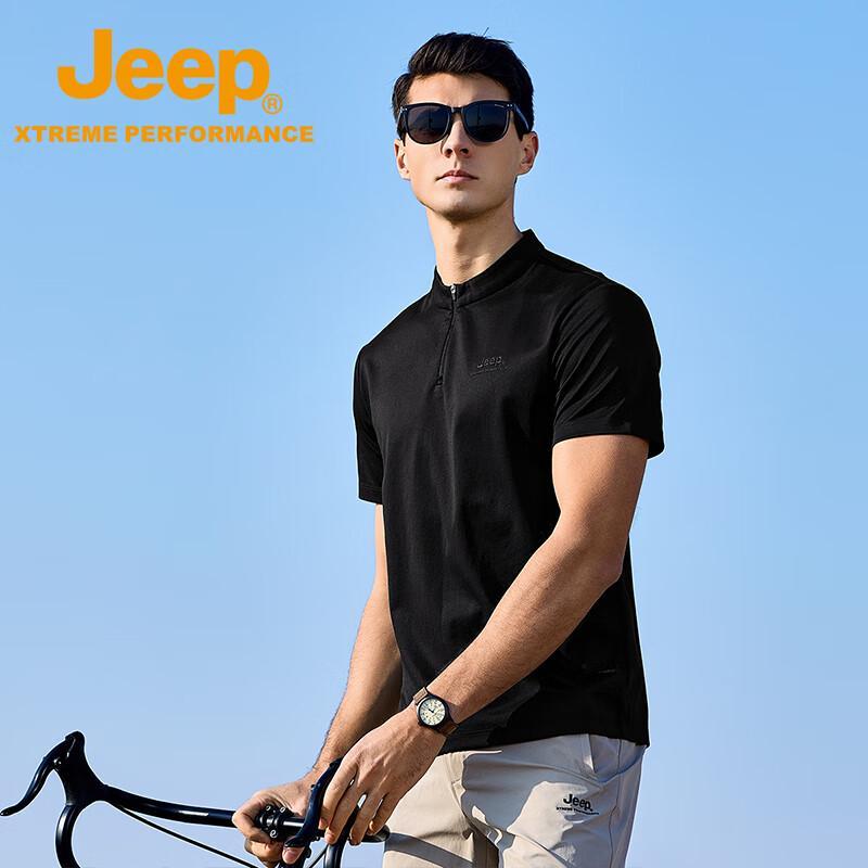 Jeep Мужская футболка с коротким рукавом для охлаждения и комфорта