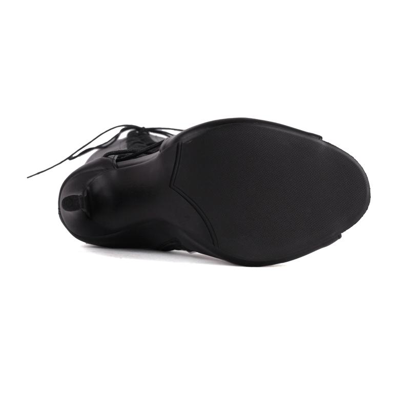 Женские сапоги выше колена, сексуальные, с открытым носком, с перекрестными шнурками, весенние, черные, красные, белые, высокие, длинные, для вечеринок, женские