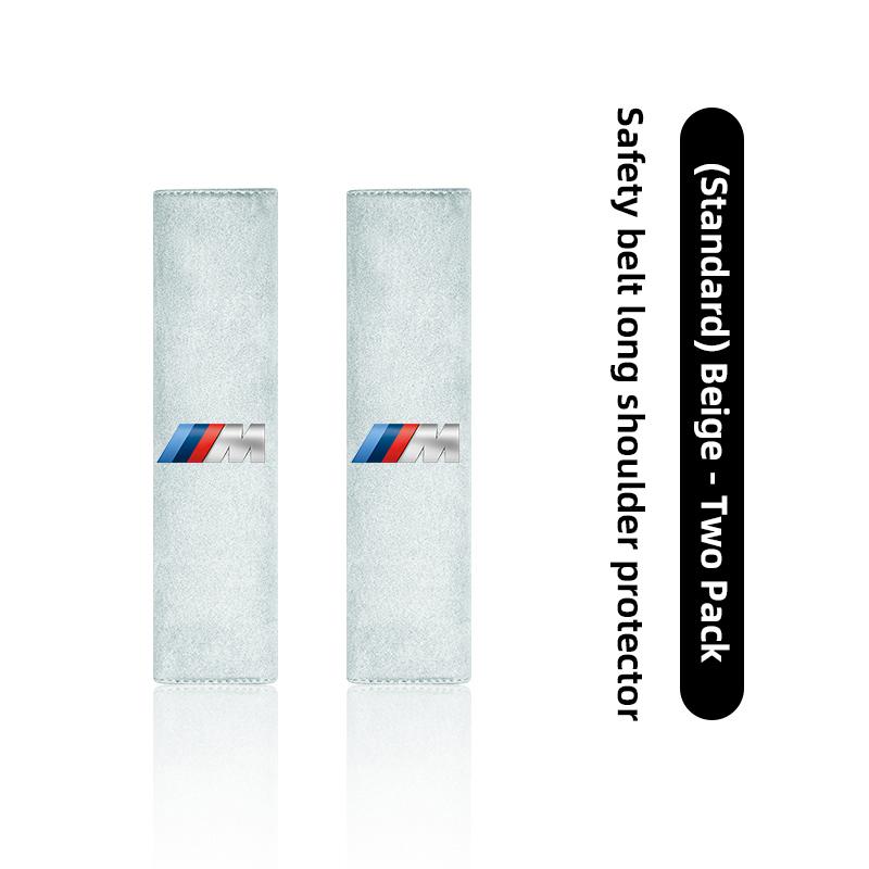 2Pcs Car Seat Belt Shoulder Protection Cover Decoration Valve Cap For BMW X1 X2 X3 X5 X4 X6 X7 iX3 F20 F10 F07 E70 E46 E90 E92 E gzjm96