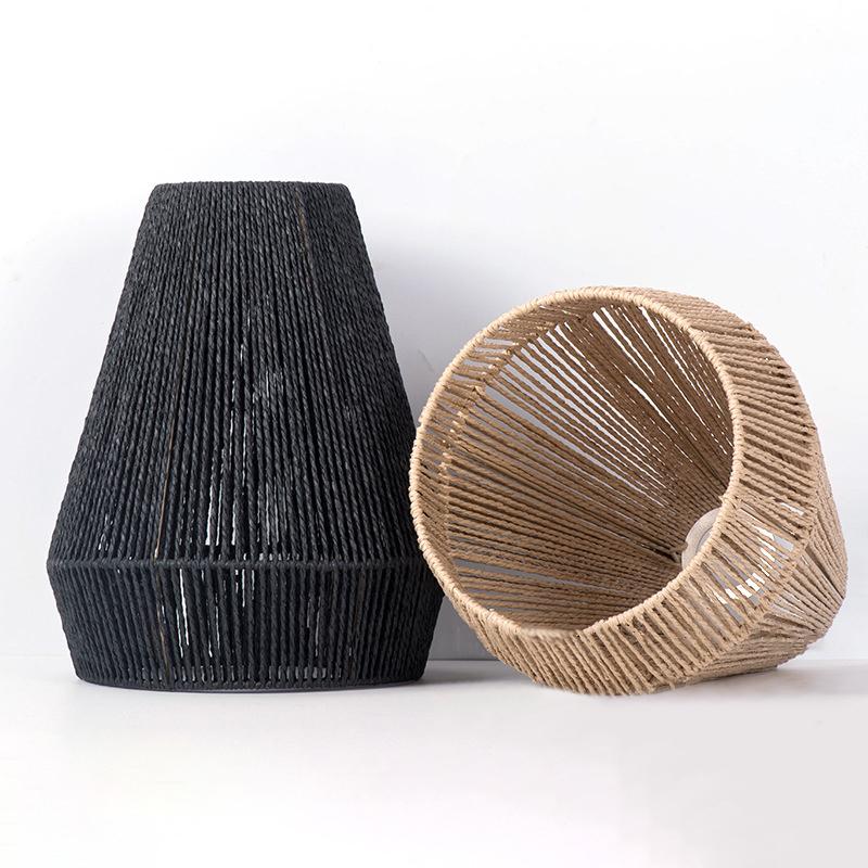 Современные плетеные подвесные светильники для фермерского дома, подвесная лампа из ротанга, плетеная вручную, абажур для кухонного острова, столовой, прихожей