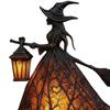 Хэллоуинская лампа ведьмы, Готический жуткий декор ведьмы с фонарем, Уникальная настольная лампа-фигурка для украшения, Стоящий ночник для домашней вечеринки