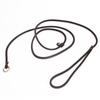 Real Leather Slip Dog Leash for Small Medium Dogs Puppies Lightweight Thin but Sturdy Adjustable Slip Lead for Dogs 0.6cm Wide