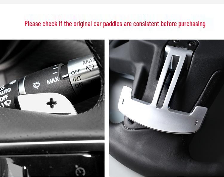 Real Carbon Fiber Steering Wheel Paddle Shifters for Land Rover Range Rover, Evoque, Discovery, and Velar