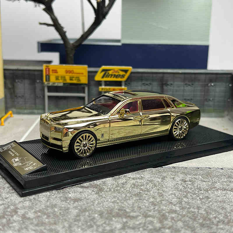 SCA 1/64 Rolls Royce Phantom VIII Металлическая гоночная машина Литьевые модели и игрушечные транспортные средства Модель автомобиля Миниатюрная модель автомобиля Для детей