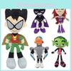 Adorable 10-inch Teen Titans Go Plush Toy Collection Featuring Robin Raven Cyborg