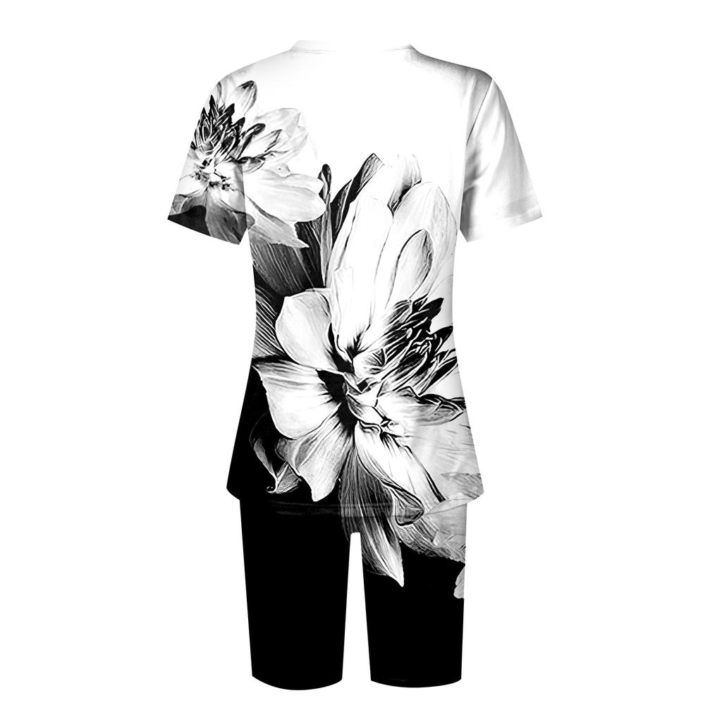 Женская одежда для дома, комплект из двух предметов для женщин, летняя футболка с v-образным вырезом, топы, шорты, спортивный спортивный костюм для тренировок