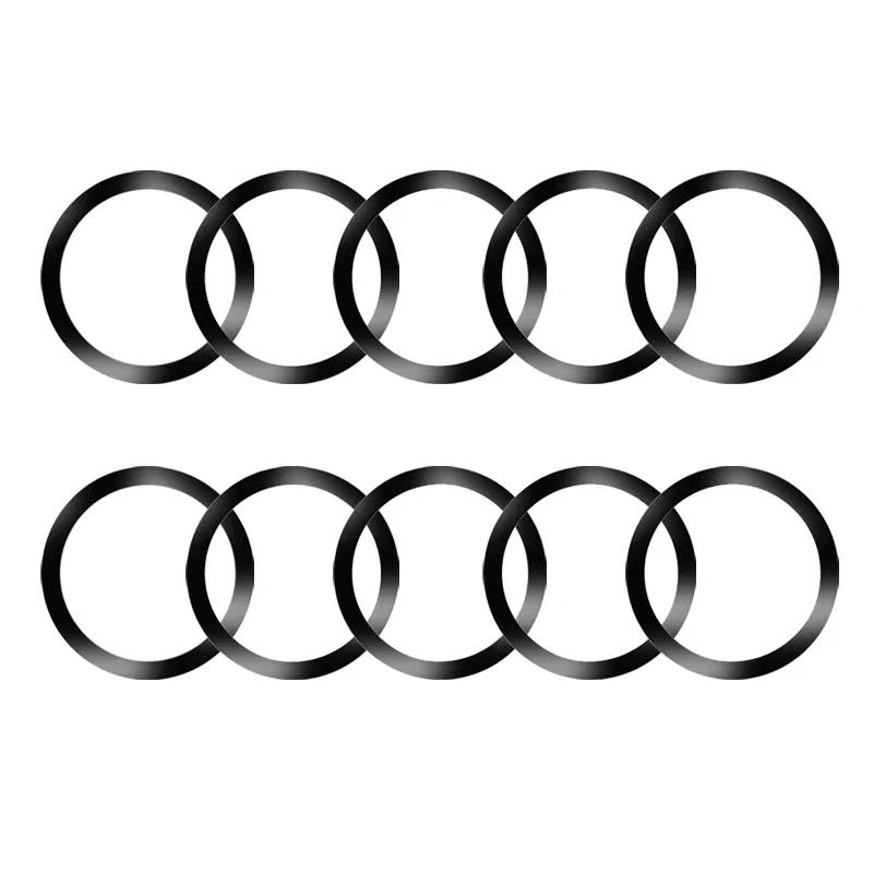 Universal Magnetic Metal Plate Ring For Samsung iPhone Magsafe Wireless Charger Car Phone Holder Sticker Round Magnet Patch 5