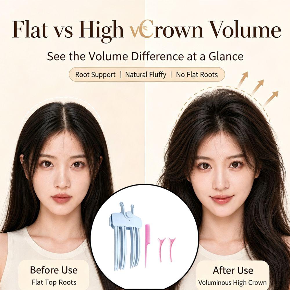 Portable Hair Root Volumizer Electric Hair Volumizer Fluffy Hairpin Curling Clip Travel Use