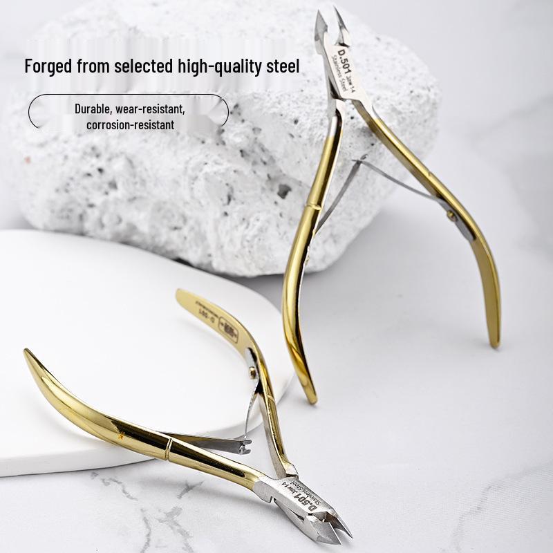 Easy Cut D-501 Stainless Steel Cuticle Nipper & Clipper Set - Professional Vietnamese Style Manicure Tools
