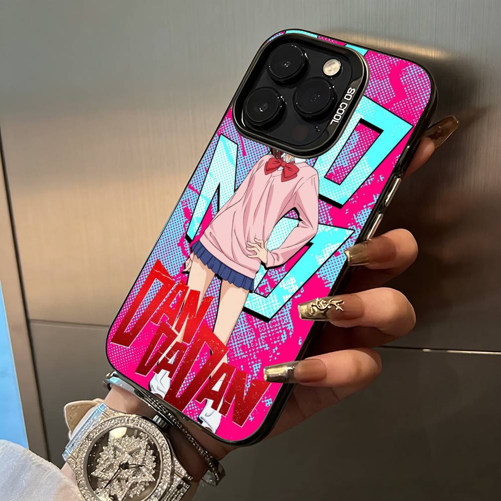 Popular anime-D-Dandadan Phone Case For IPhone17  16 11 12 13 14 15 16 Pro Max Plus Cover Colored Silver Funda Bumber