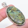 Natural Tibetan Turquoise 925 Sterling Silver Jewelry Pendant 2.21" S0f65