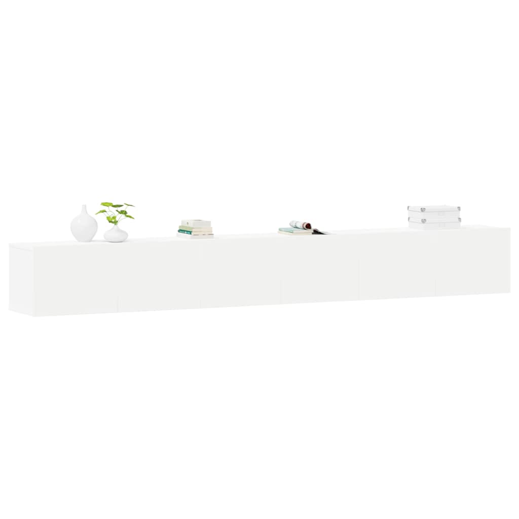 3 Piece TV Cabinet Set White Particleboard