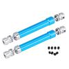 2pcs Universal Drive Joint Shaft CVD RC Parts for Axial Wraith AX90056 1 10 R C Car (Blue)