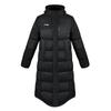Li Ning Campus Series однотонная длинная куртка с капюшоном и принтом логотипа, унисекс, верхняя одежда, черный цвет YYMU149-1