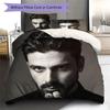Michele Morrone Pattern Bedding Quilt Set Quilt Cover Pillowcase Home Decoration Birthday Gift (1 * duvet cover + 2 * pillowcase, without core)