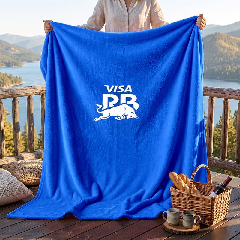Warm Flannel Blanket Visa Cash App Rb F1 Pattern, Lightweight Comfortable Throw Blanket for Bed Sofa Use