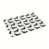 Dachshund outline non-slip doormat, machine washable polyester rug, great for home decoration suitable for bathroom decoration