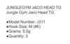 Sale Jungle Gym J310 Jig Head Tg Tungsten Micro 5.0 grams Size 6 (9907)