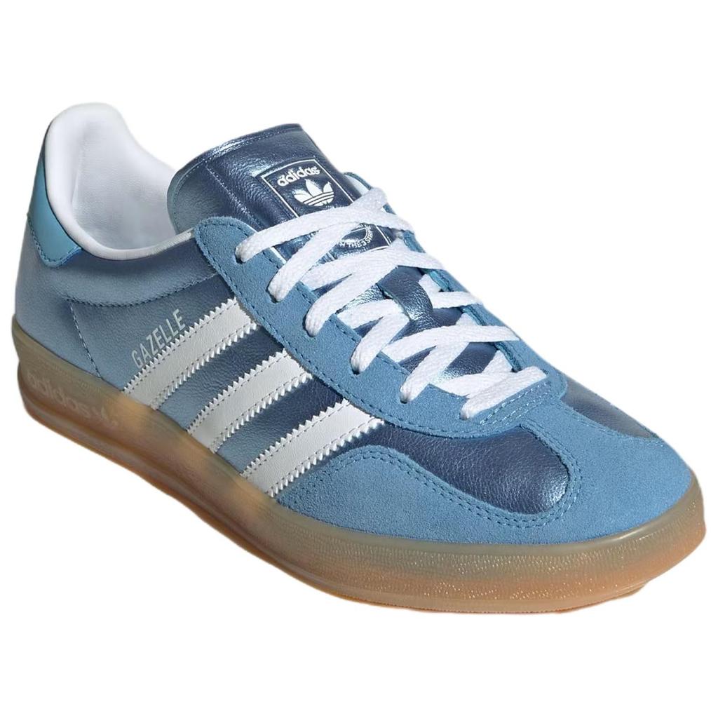 Adidas Women's Gazelle Indoor 'Blue Metallic Gum' Women's Sneakers JS1407