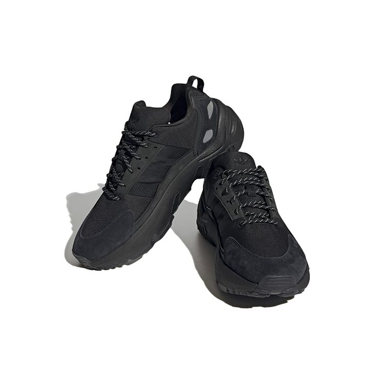 adidas ZX 22 Boost Black Светоотражающие кроссовки унисекс Core-Black HQ8678