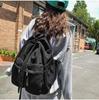 Women's Trendy Canvas Drawstring Backpack - Cool, Stylish, Simple Design for Students