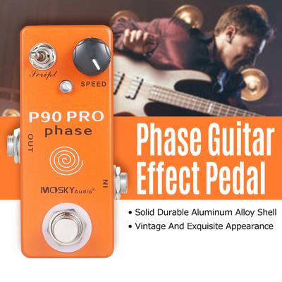 MOSKYaudio P90 PRO PHASE педаль фазера гитарные эффекты одиночная мини винтажная педаль фазера педаль эффектов
