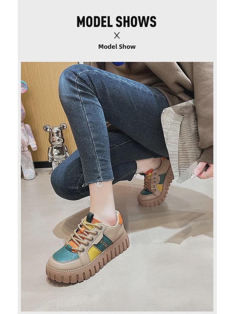 Весенние модные женские туфли в стиле Форреста Гампа 2025 года — повседневные, универсальные, мягкие кроссовки для студентов