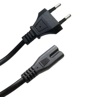 Кабель с вилкой ЕС 2pin IEC320 C7 удлинитель шнура питания для ноутбуков зарядных устройств принтеров радио динамиков ЖК-телевизоров мониторов