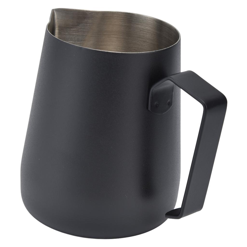 Кувшин для вспенивания молока, утолщенная чашка для вспенивания молока 450 мл с острым носиком для кофемашины CafeBlack