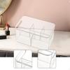 5 Slot Makeup Organizer Lipstick Holder Clear Desk Divided Bin for Dressing Table