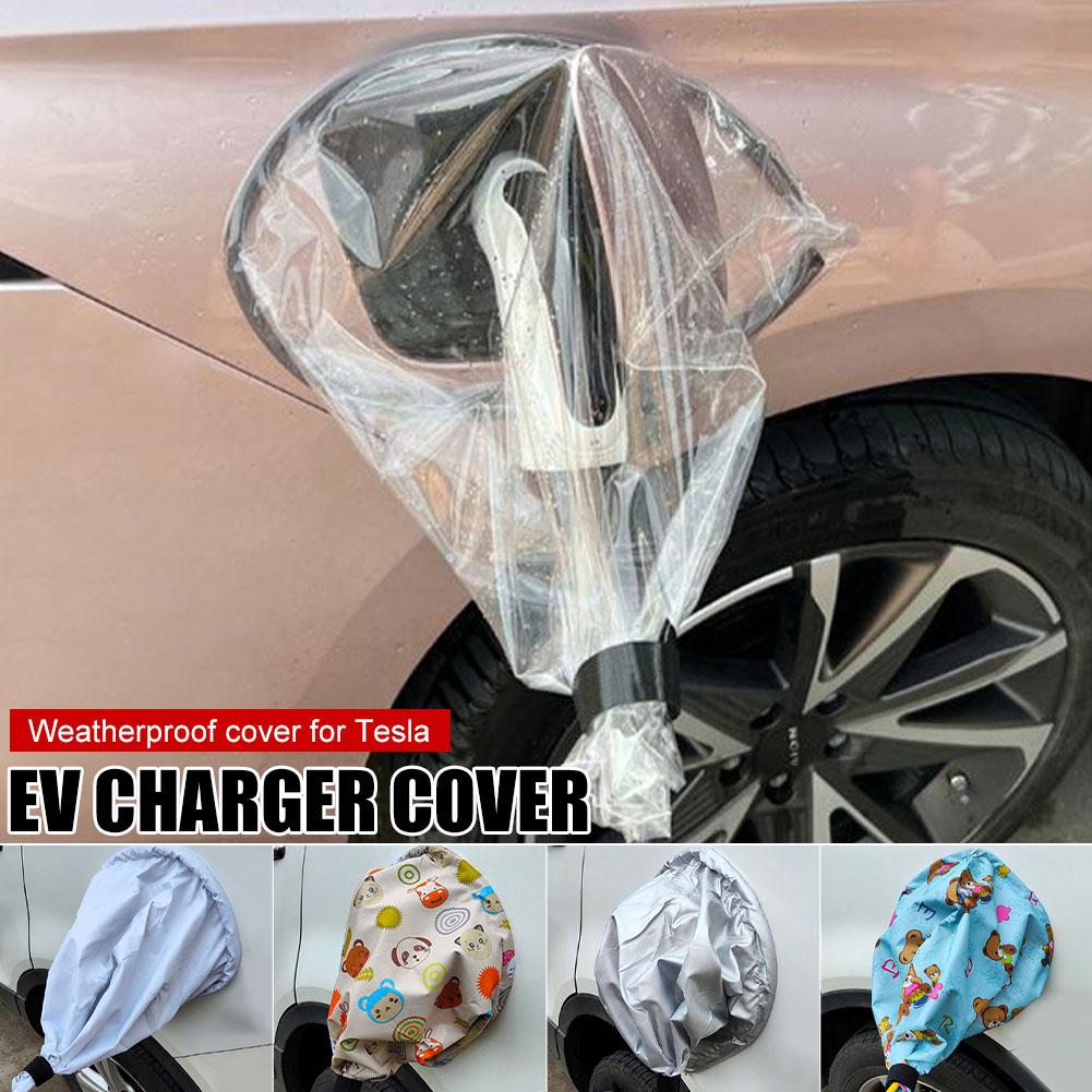 Energy Vehicle Charging Port Rain Cover Magnetic Electric Car Charger Protector Rainproof For Car Accessories