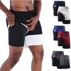 Men's Fitness Shorts Cycling Gym Clothing Running Tights Jogger Jogging  Short Bottoms with Liner 2-in-1