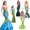Mermaid Tail Aqua Queen Princess Cosplay Costume Bikini Party Costume Women's Cosplay Halloween Carnival