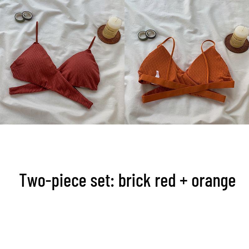 Cross-Back Spaghetti Strap Tube Top with Chest Pads - Sexy Strapless Hollow-Out Base Layer for Women