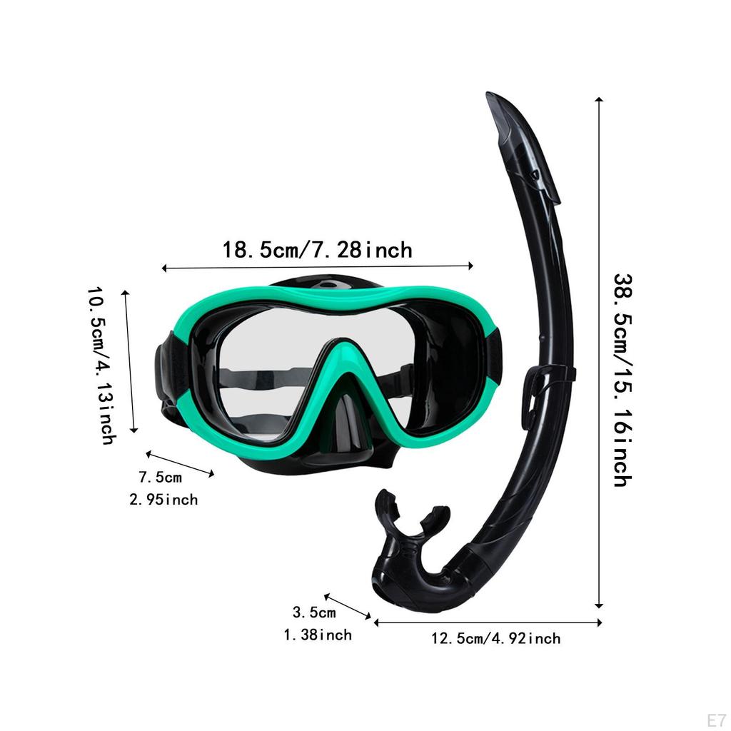 Набор для сноркелинга, дыхательная маска, удобная маска для дайвинга с широким обзором, очки для плавания