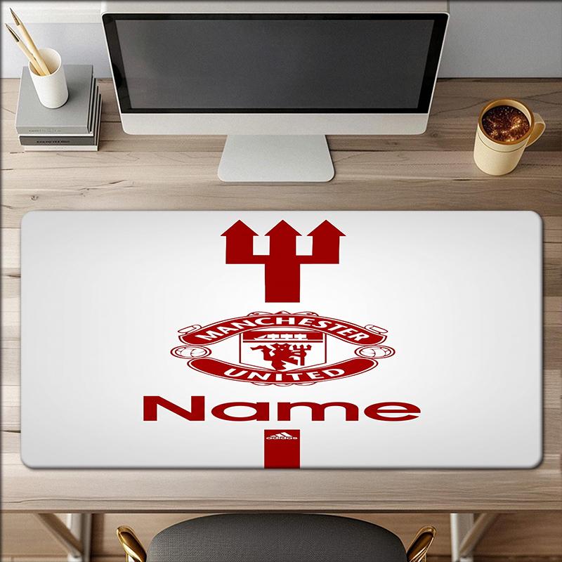 Custom Name Manchester Theme Mouse Pad Non Slip Rubber Base Multifunctional Office Home Decor Perfect For Workspace Personalization