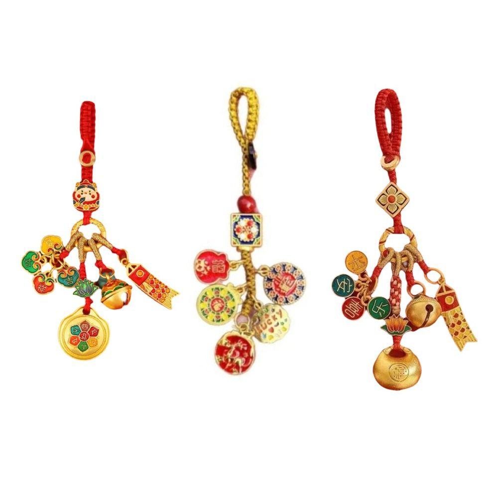 Jewelry Pendant Key Chains Rope Hangings Car Keyring Decoration Chinese Style Keychain  Gift