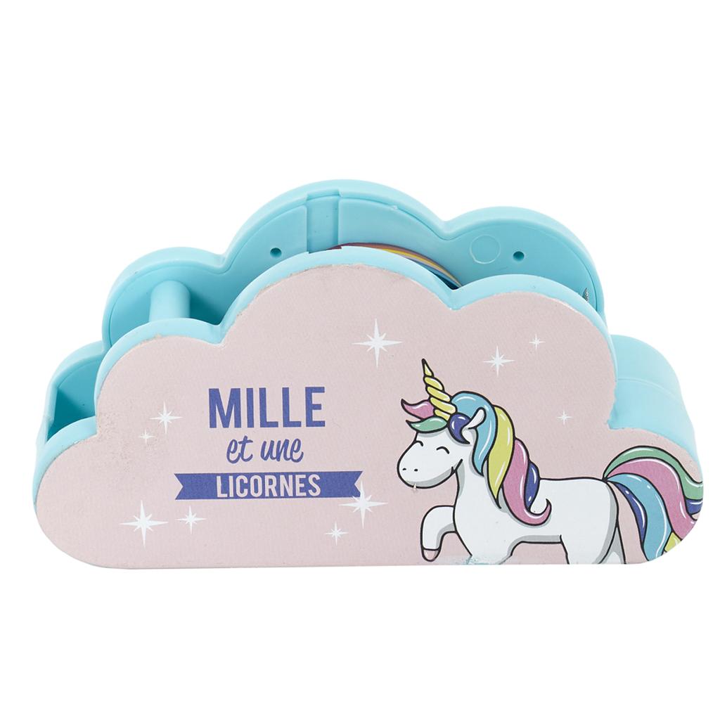 Les Trésors De Lily [A2311] - Adhesive Tape Dispenser 'Licorne My Unicorn' Turquoise Pink -