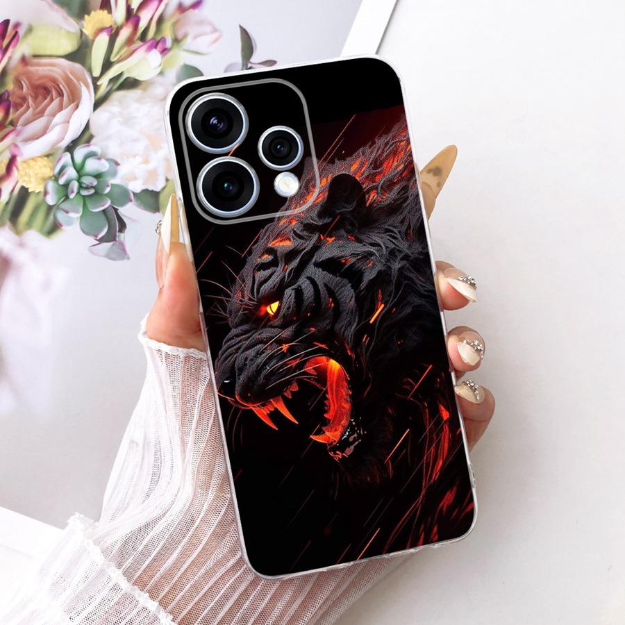 Чехол для OPPO Reno15 15F Защитный чехол для OPPO Reno15 F CPH2801 Reno 15 5G Capa цветок Мягкий силиконовый ТПУ Чехол для телефона