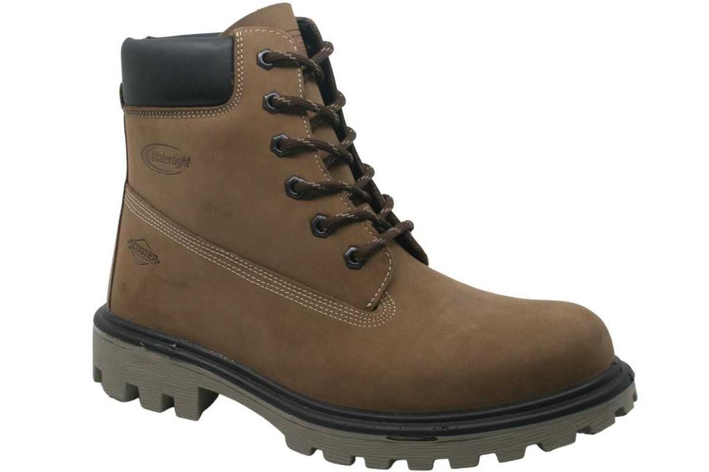 Водонепроницаемые кожаные коричневые мужские ботинки M7108NKU