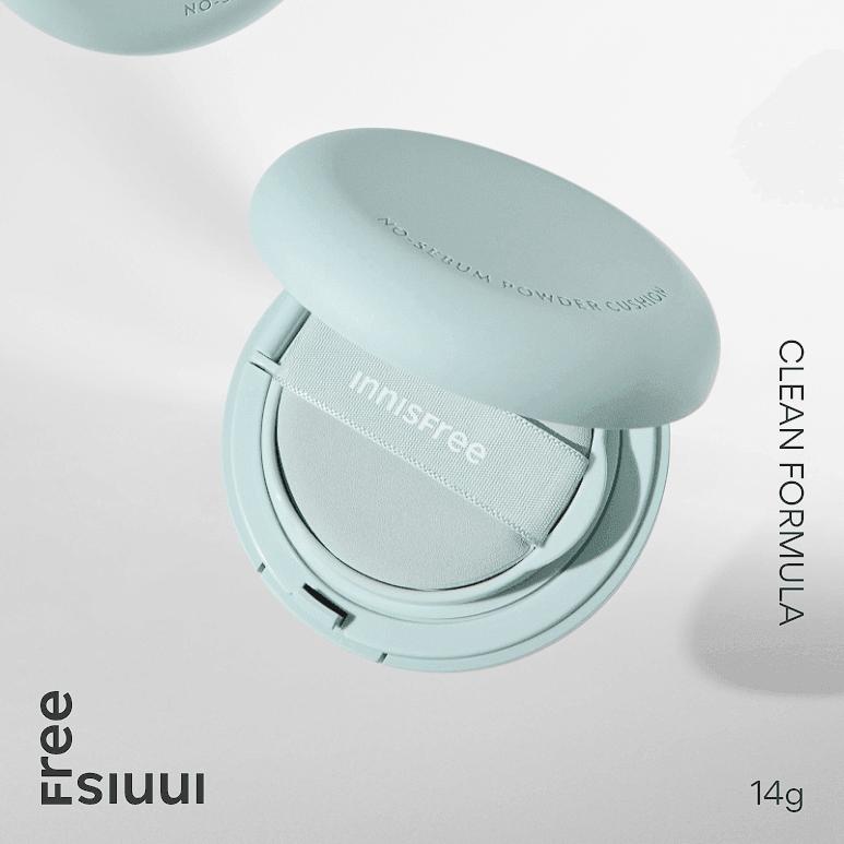 Innisfree No-Sebum Powder Cushion (5 Colors) SPF 35 PA++ 14g