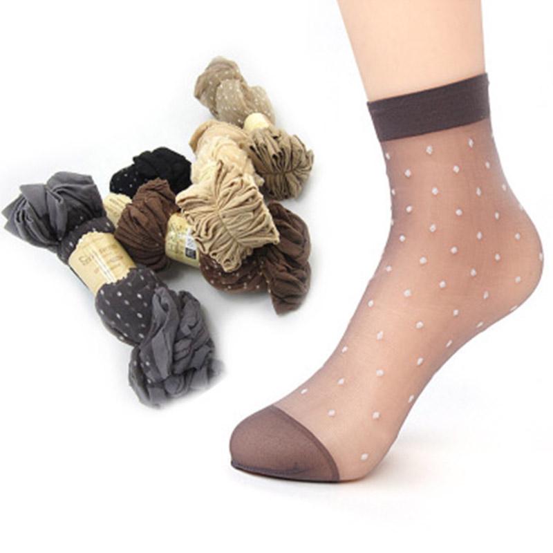 Пара дышащих однотонных носков в горошек, женские летние носки, ювелирные аксессуары