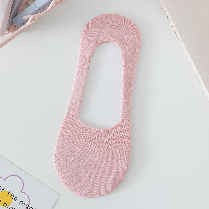 Женские летние тонкие не сползают однотонные с мелким вырезом невидимые носки-лодочки