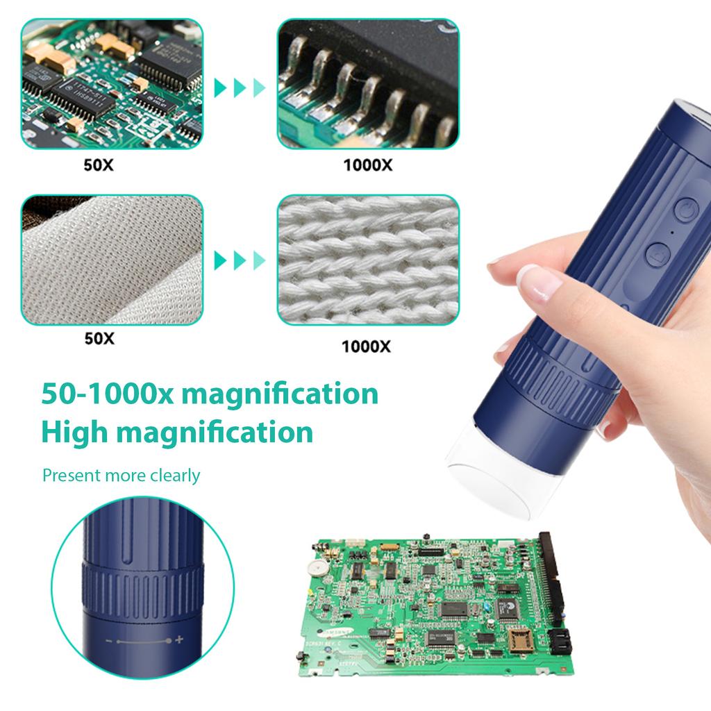 Desktop USB Microscope Handheld Digital Microscope for Adults Kids Coin Microscope 50X-1000X