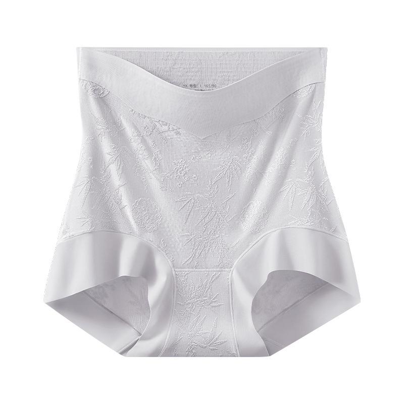 Трусики с высокой талией, утягивающие живот и бедра, модель 2025 года – в китайском стиле, не сползают, обеспечивают легкую коррекцию фигуры.