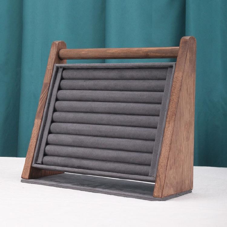 Многофункциональная деревянная подставка для украшений, подставка для браслетов, подходит для демонстрации и хранения колец, серег и браслетов.