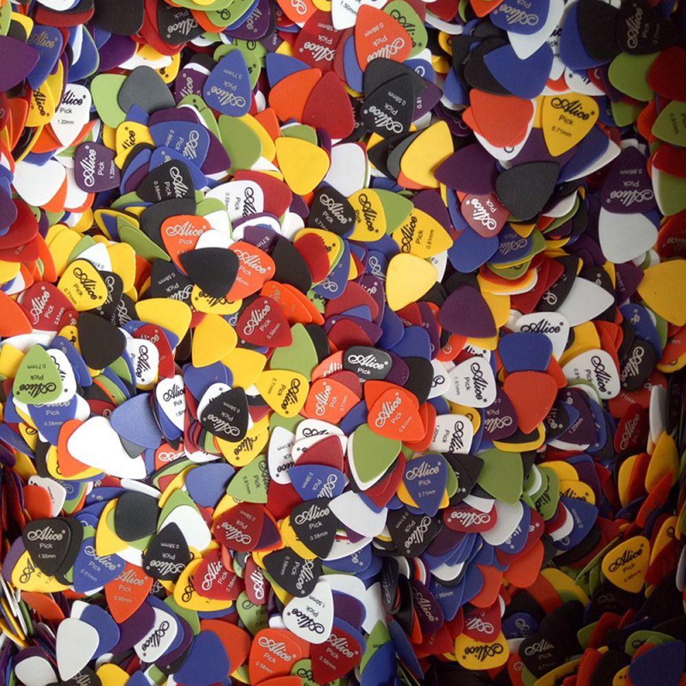 0.58 - 1.5 mm Multiple Color 1 Box Acoustic Bass Mediator Guitar Picks Plectrum Guitar Accessories