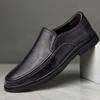 Повседневная обувь из натуральной кожи для мужчин, роскошные брендовые официальные мужские мокасины, удобные мокасины, новые мягкие дышащие туфли для вождения без застежек